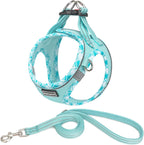 Mercano Soft Mesh Dog Harness and Leash Set, Step-in Reflective Breathable Lightweight Vest Harnesses with Safety Buckle for Small Dogs, Cats (Pink, S) - Image 13