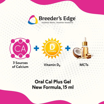 Back side of Oral Cal Plus packaging showing usage instructions