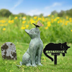 Qodwei custom cat grave marker packaged safely as a thoughtful pet loss sympathy gift.