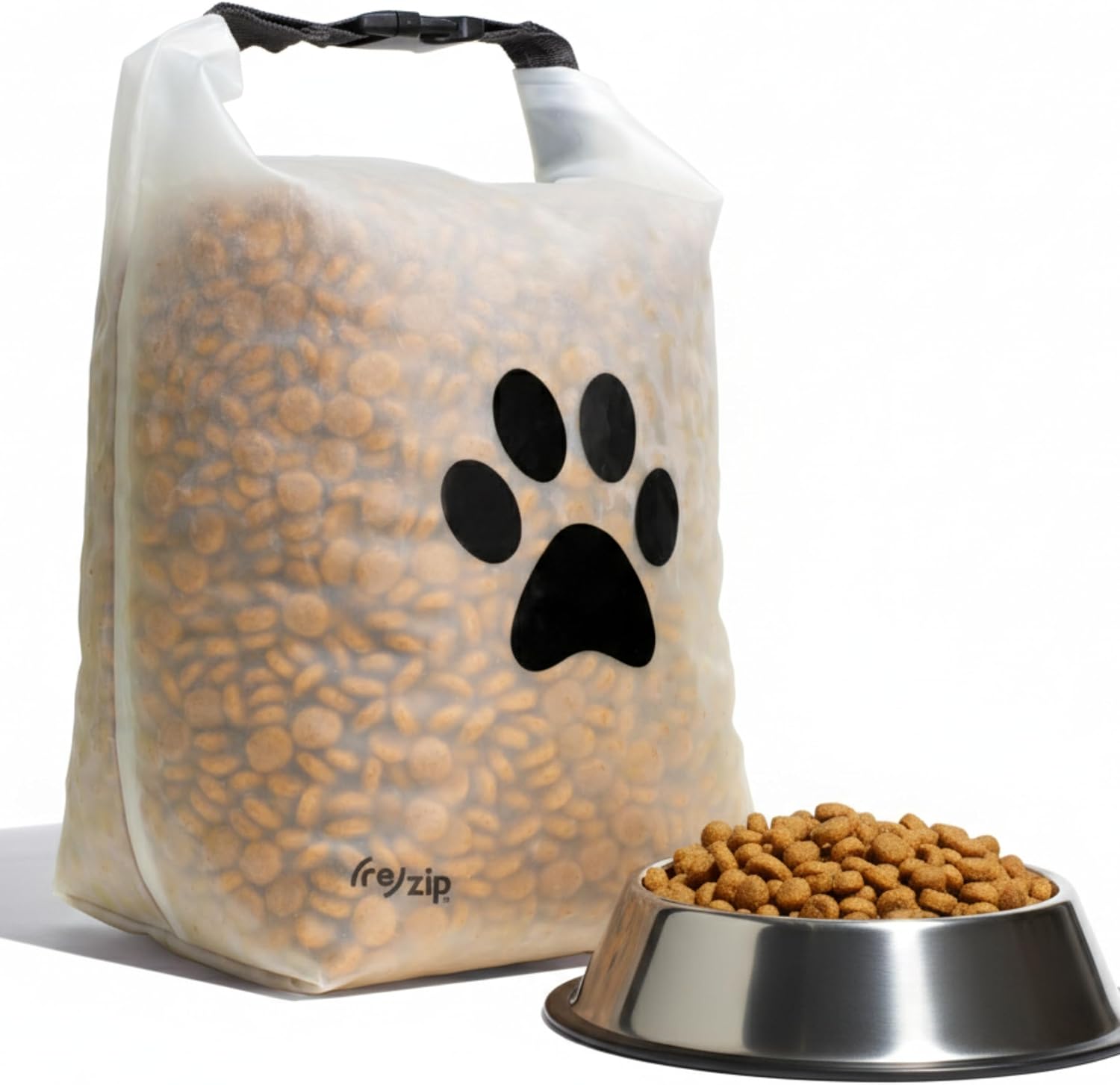 (re)zip Roll Top Pet Food Storage Bag (14-Cup) | BPA-Free, Food Grade, Pet Safe | Keeps Kibble Fresh for Camping, Dog Boarding, Weekend Getaways | Machine Washable - Image 11