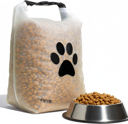 (re)zip Roll Top Pet Food Storage Bag (14-Cup) | BPA-Free, Food Grade, Pet Safe | Keeps Kibble Fresh for Camping, Dog Boarding, Weekend Getaways | Machine Washable - Image 11