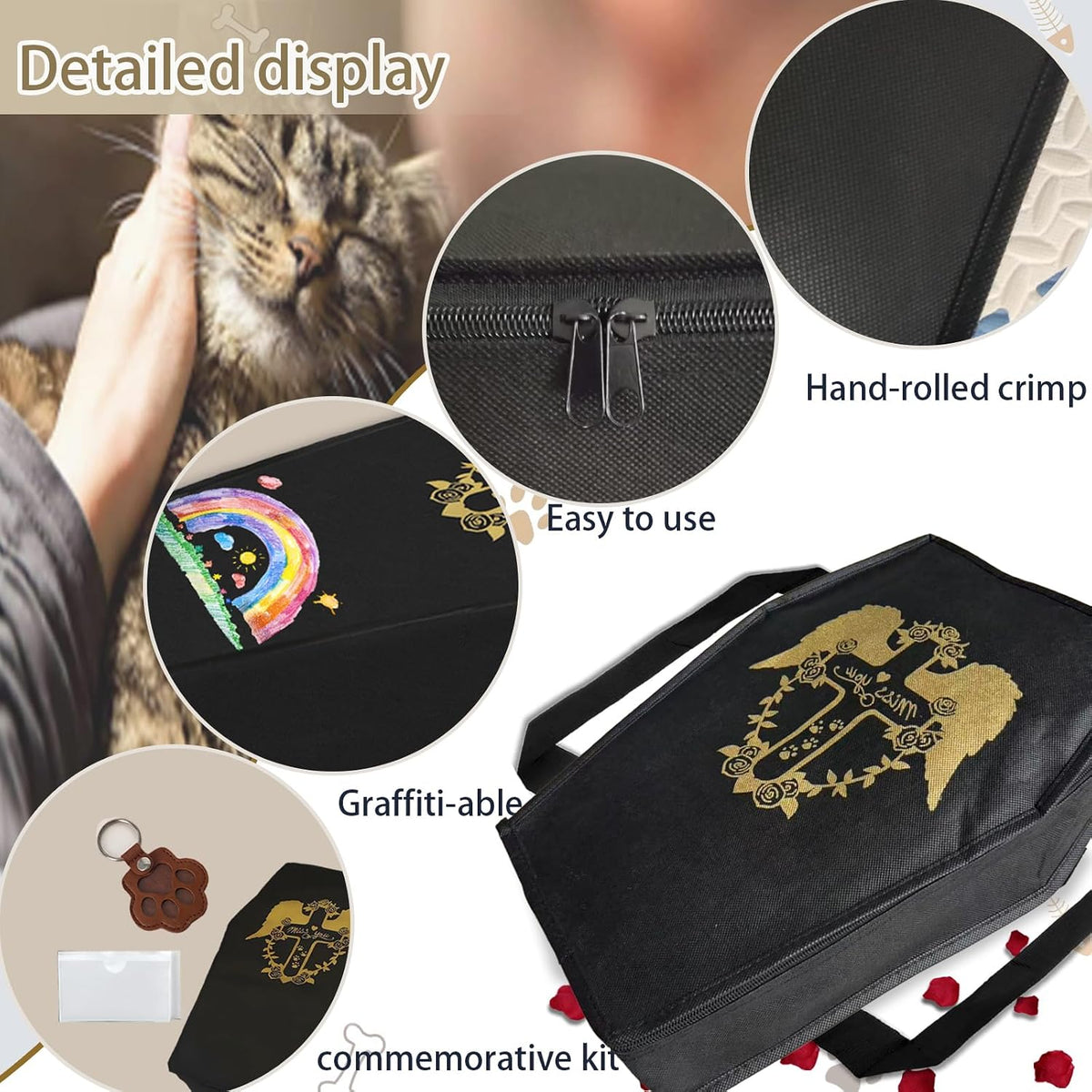 Pet Casket Burial Bag for Cats Dogs - Image 4