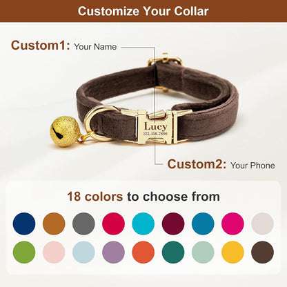 Yijhpbc personalized cat identity tracking bell component layout illustration
