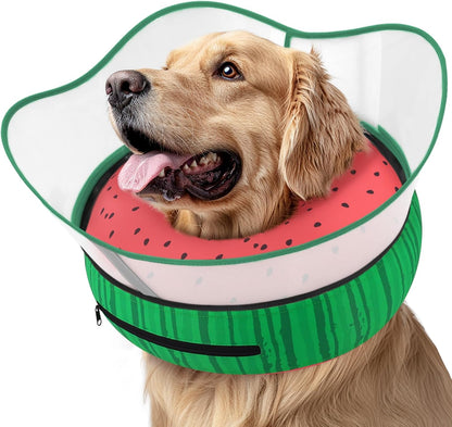 Supet Raised Inflatable Dog Cone Collar to Stop Licking, Soft Dog Cone Alternative After Surgery, Doggie Neck Donut Collar for Small Medium Large Dogs - Image 11