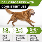 StrellaLab 120 count chicken flavored healthy pet joint supplement jar