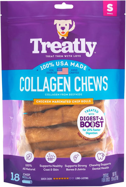 USA Collagen Chip Rolls Assorted Dog Chew Treats - Natural Flavor, 10oz/1 Pack - Image 13