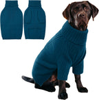 IECOii XXL Dog Sweater,Thermal Knit Big Dog Sweater Christmas,Pet Turtleneck Doggy Sweatshirt for Extra Large Dogs Boy Girl,Stretchy Large Dogs Cold Weather Outfit Pitbull Clothes,(Green XXL) - Image 9