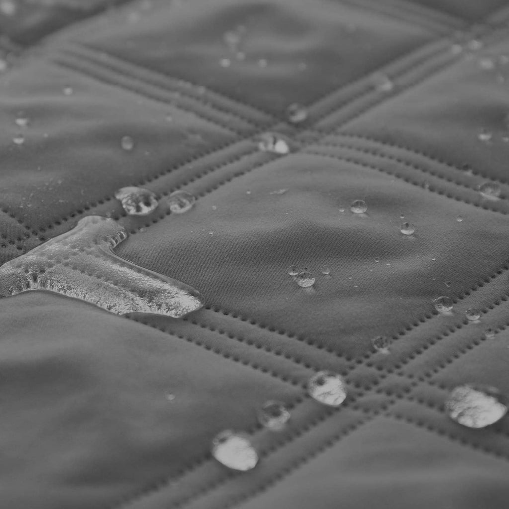 Close up of the anti slip paw print backing on the Ameritex furniture protector.