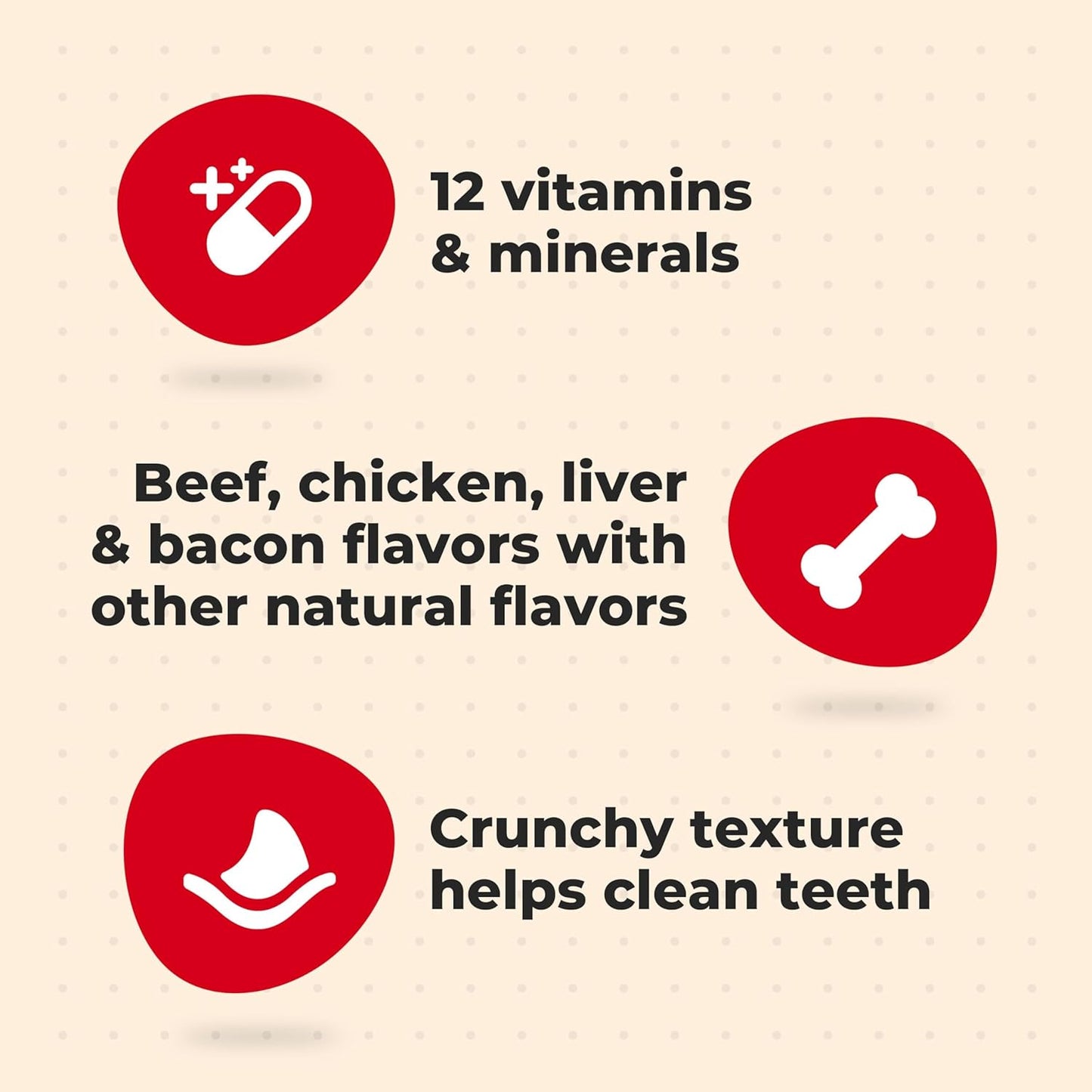 Milk-Bone four savory meat flavors dog treats compilation