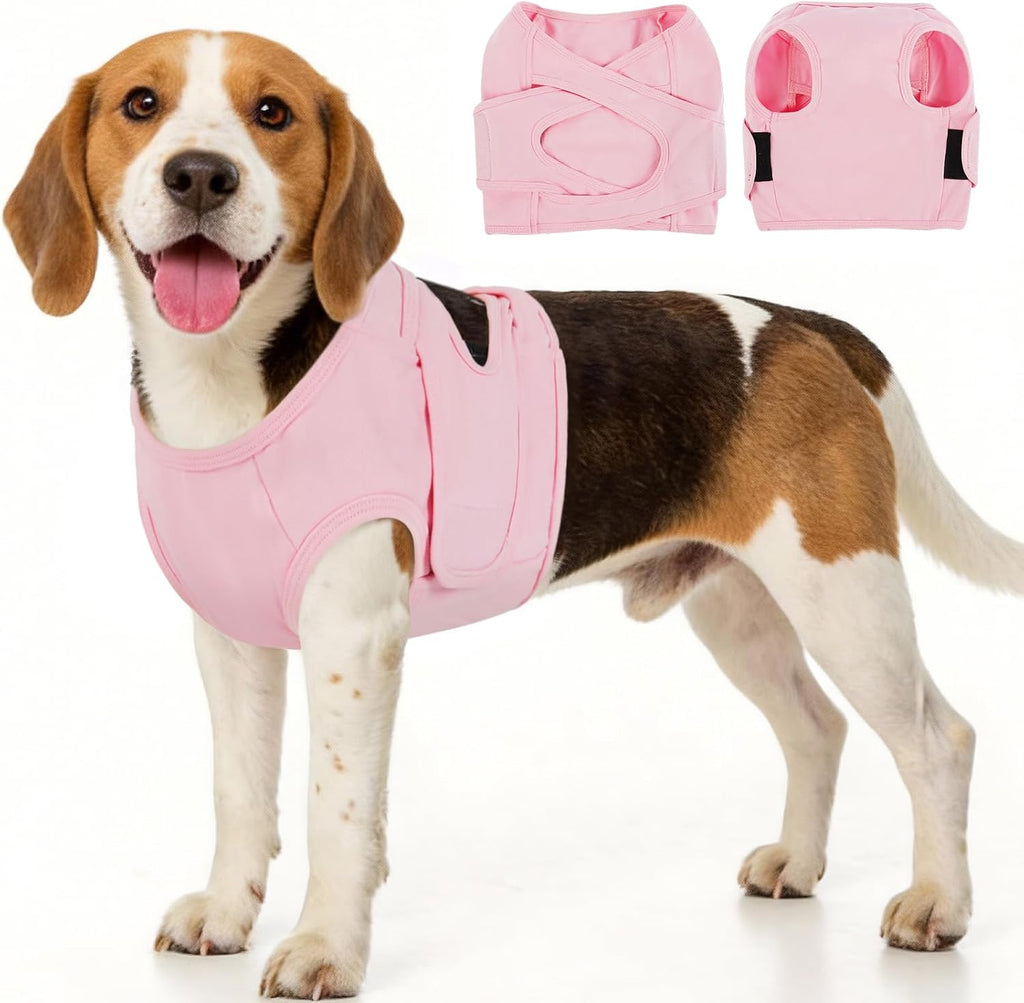 BRKURLEG Chest Recovery Suit for Dogs, Dog Chest Wound Cover, Breathable & Soft Pet Surgery Recovery Suit, Anti-Licking Wound Vest, Not for Spay/Neuter Surgeries, Pet Cone Alternative, Grey XXL - Image 11