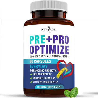 New Age Pro Optimize Probiotics for Women front view bottle showing 70 Billion CFU label