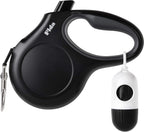 Fida Retractable Dog Leash for Small Breed up to 26 lbs, 16 ft Pet Walking Leash with Dispenser and Poop Bags, Anti-Slip Handle, Reflective Strong Nylon Tape, One-Handed Brake (S, White & Pink) - Image 11