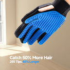 Nvnan grooming glove showing silicone nubs detail