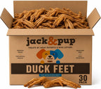 Duck feet dog treat texture detail for dental health