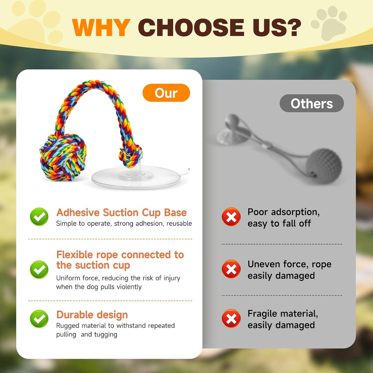 Rainbow colored pet chew ball and multi layered thickness rope toy for puppy bonding