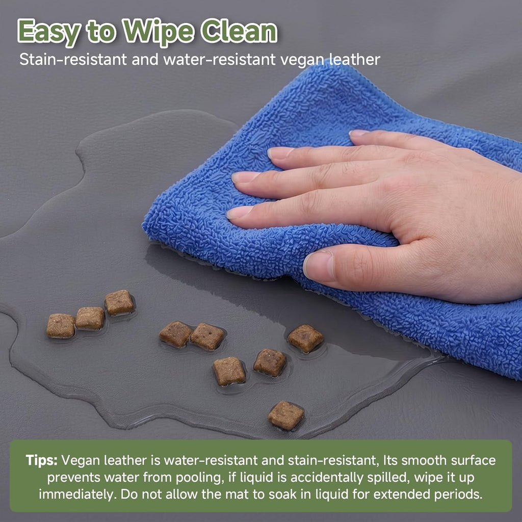 Close up of double-sided waterproof vegan leather texture