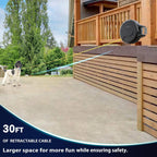 Close up of 360 degree tangle free steel swivel clip