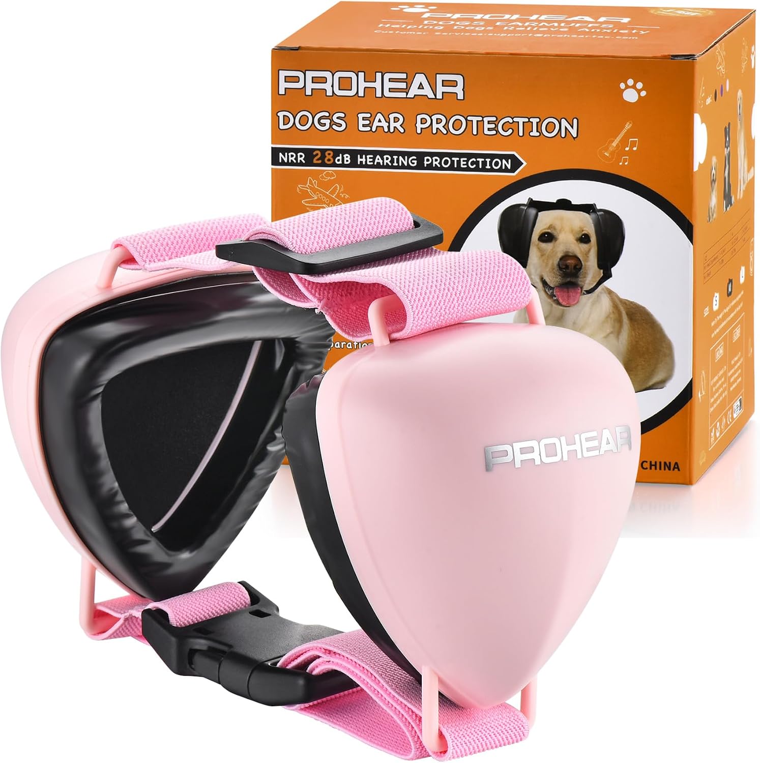 PROHEAR Ungrade GEL Pads Dog Ear Muffs Hearing Protection for Dogs, NRR 28dB for Thunder, Hunting, Tourism,Small - Blue - Image 11