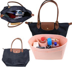Lckaey purse insert protecting the inner lining of a woman shoulder bag