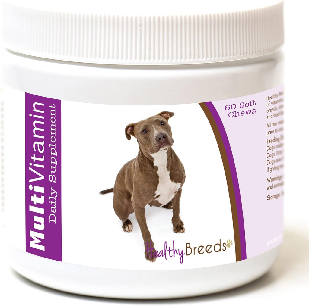Healthy Breeds dog multivitamin soft chews product container