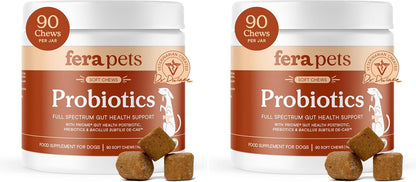 Fera Pets Probiotics for Dogs with Prebiotics and Postbiotics - Full Spectrum Gut Health Support - Promotes a Balanced Gut Microbiome - Boosts Immune Health - 90 Soft Chews - Image 11