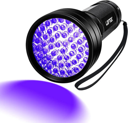 Loftek 51 LED UV flashlight front view pet urine detector