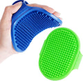 Brillirare dog grooming brush front view premium silicone pet bath brush.