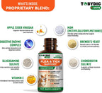 Liquid oral drops for cats and dogs being added to pet food bowl.