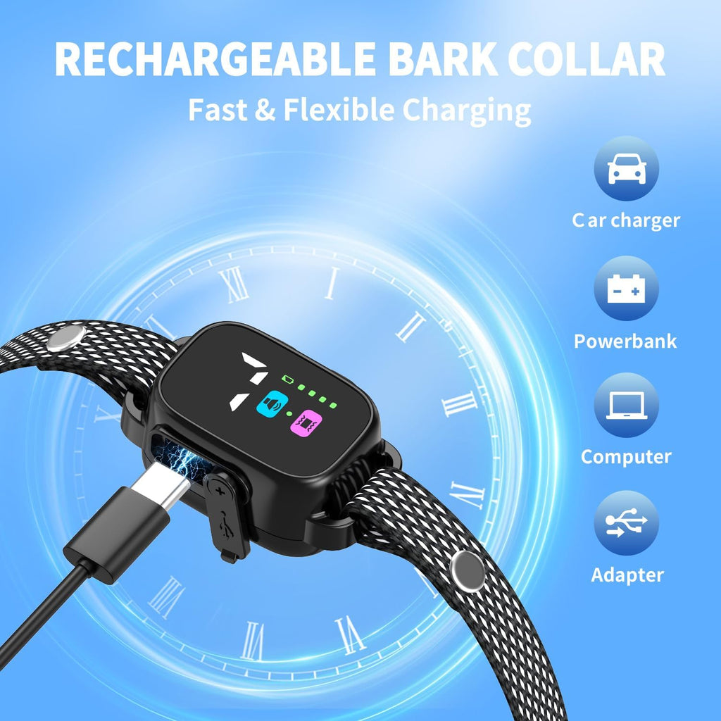 Waterproof testing view of RICIVI dog bark collar