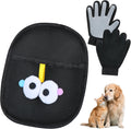 Zqjkle pet hair removal glove front view for cats and dogs