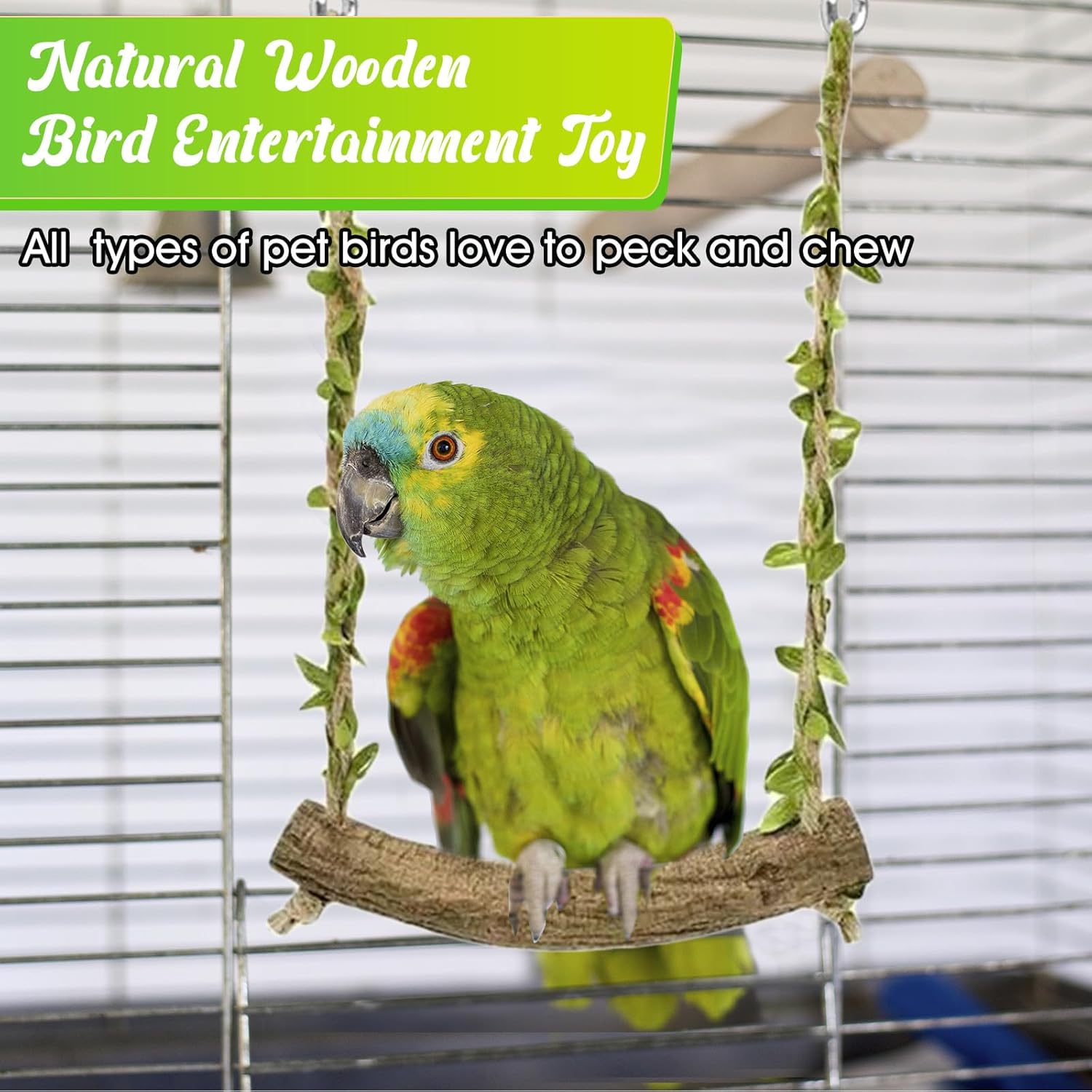 Premium imported birdcage swing toy for cockatiels and conures