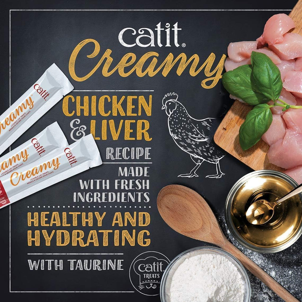 Catit Creamy Lickable Cat Treat, 50 Pack - Image 6