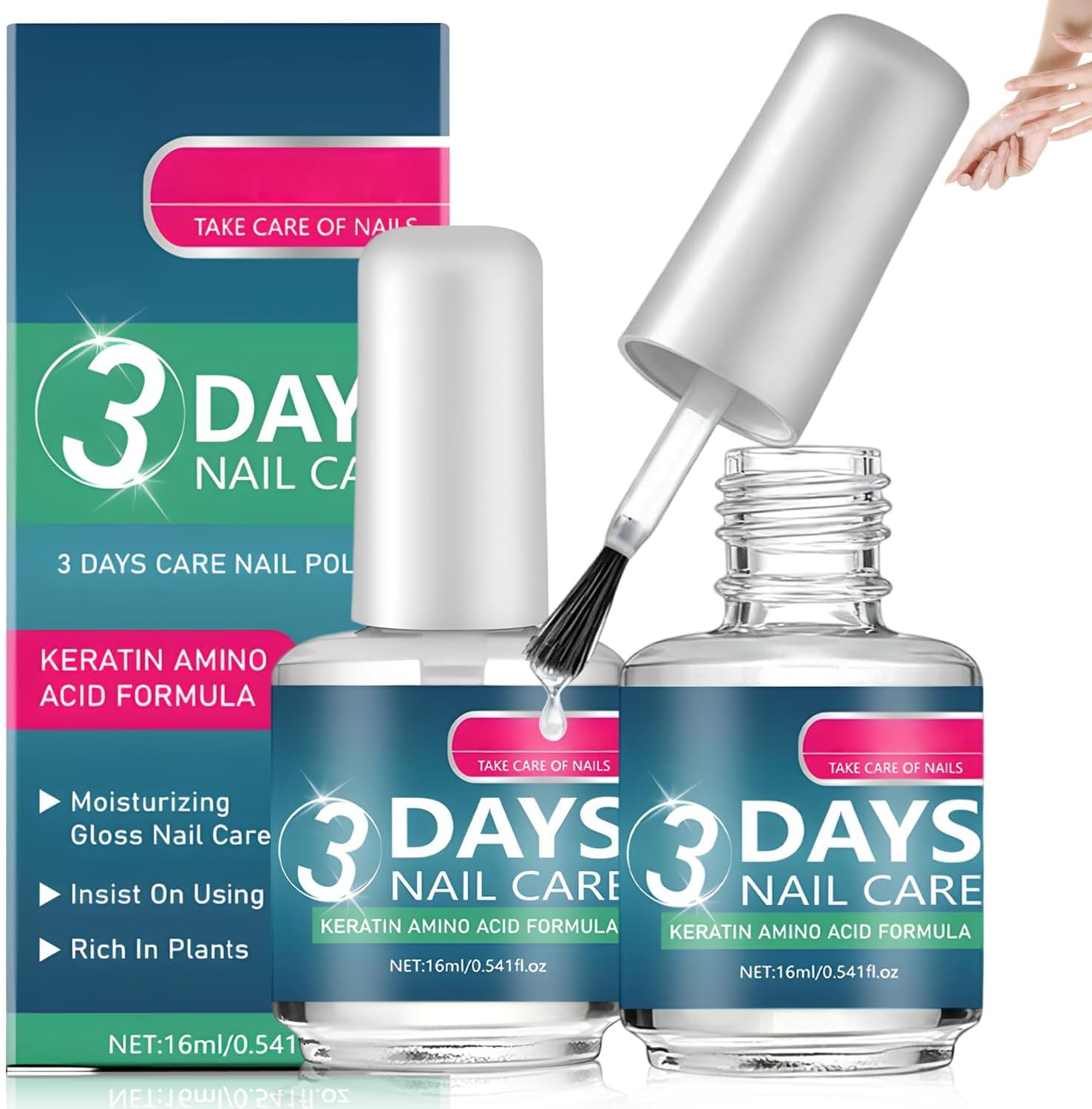 Generic 3 Days Nail Care Formula front view bottle