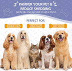 DDXCOOX double sided spray pet brush packaging and complete grooming kit