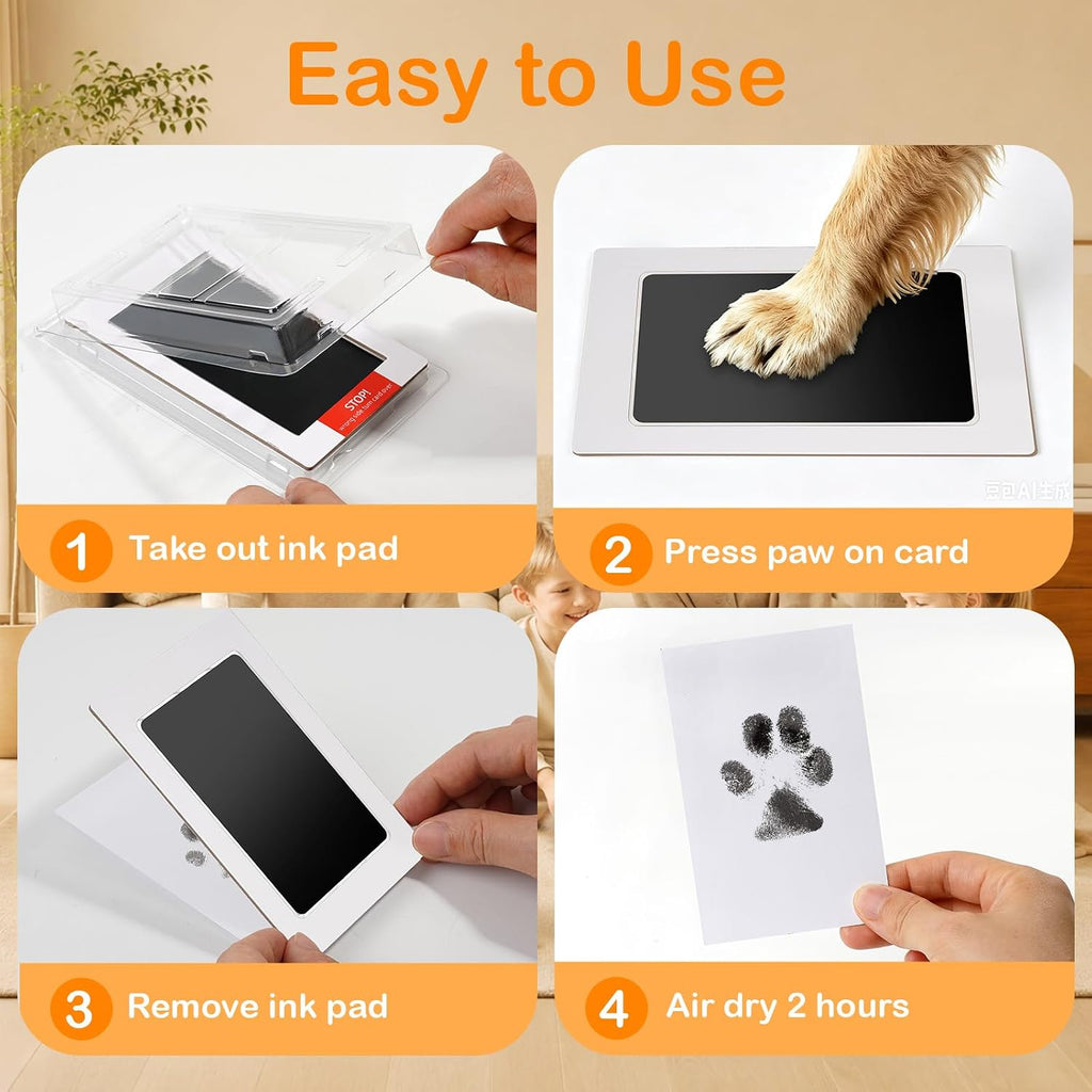 Nabance Paw Print Kit for Dogs & Cats, Inkless Pet Paw & Nose Print, 2 Pack - Image 6