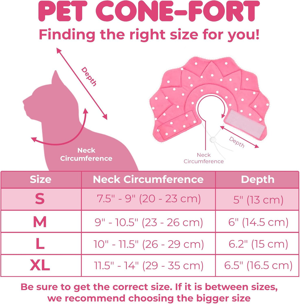 Adjustable soft recovery Elizabethan collar for kittens post-surgery