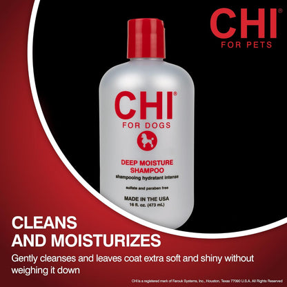 CHI hydrating dog shampoo for dry skin texture