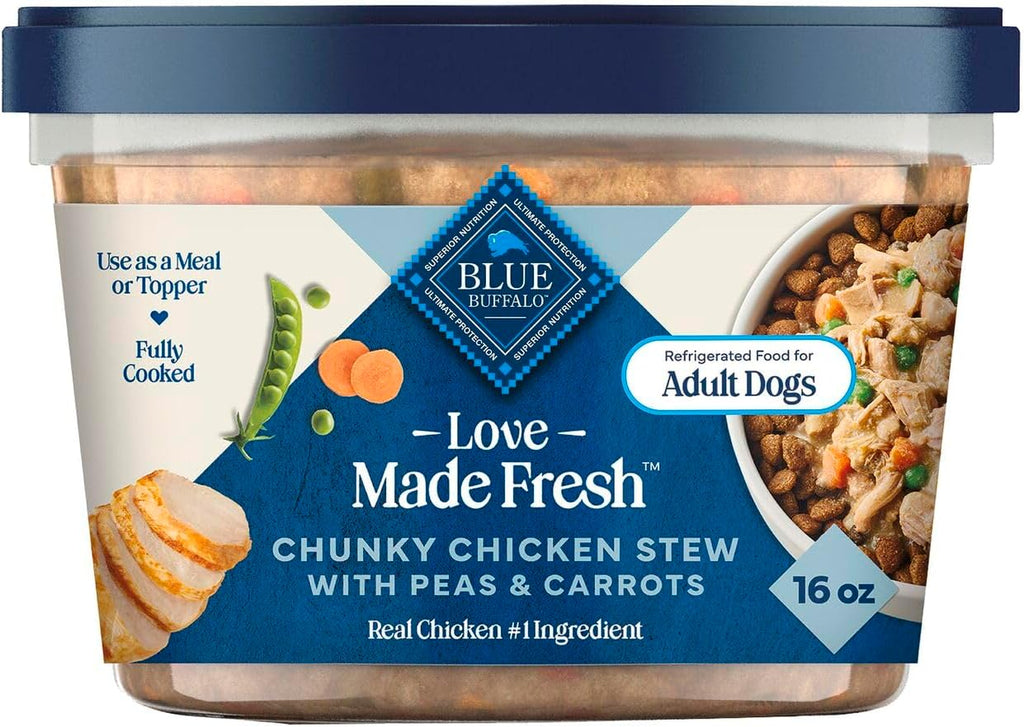 Blue Buffalo Love Made Fresh Natural Adult Dog Food, Refrigerated, Chunky Chicken Stew with Carrots and Peas, Fresh Dog Food, Ready-to-Serve, 2-lb Tub - Image 11