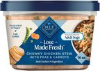 Blue Buffalo Love Made Fresh Natural Adult Dog Food, Refrigerated, Chunky Chicken Stew with Carrots and Peas, Fresh Dog Food, Ready-to-Serve, 2-lb Tub - Image 11