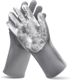 Maiiu pet grooming gloves stored in bathroom setting