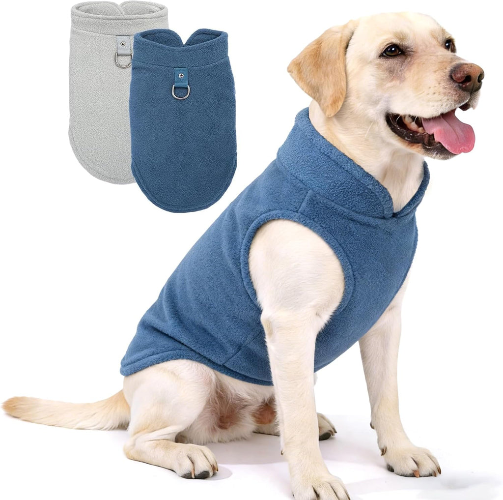 2 Pack Dog Sweater with Leash Ring Winter Warm Pet Sweater Thick Clothes Coat Fleece Dog Sweaters for Small Dogs Girl Boy for Chihuahua, French Bulldog, Dachshund,Medium(7-10lbs) - Image 11