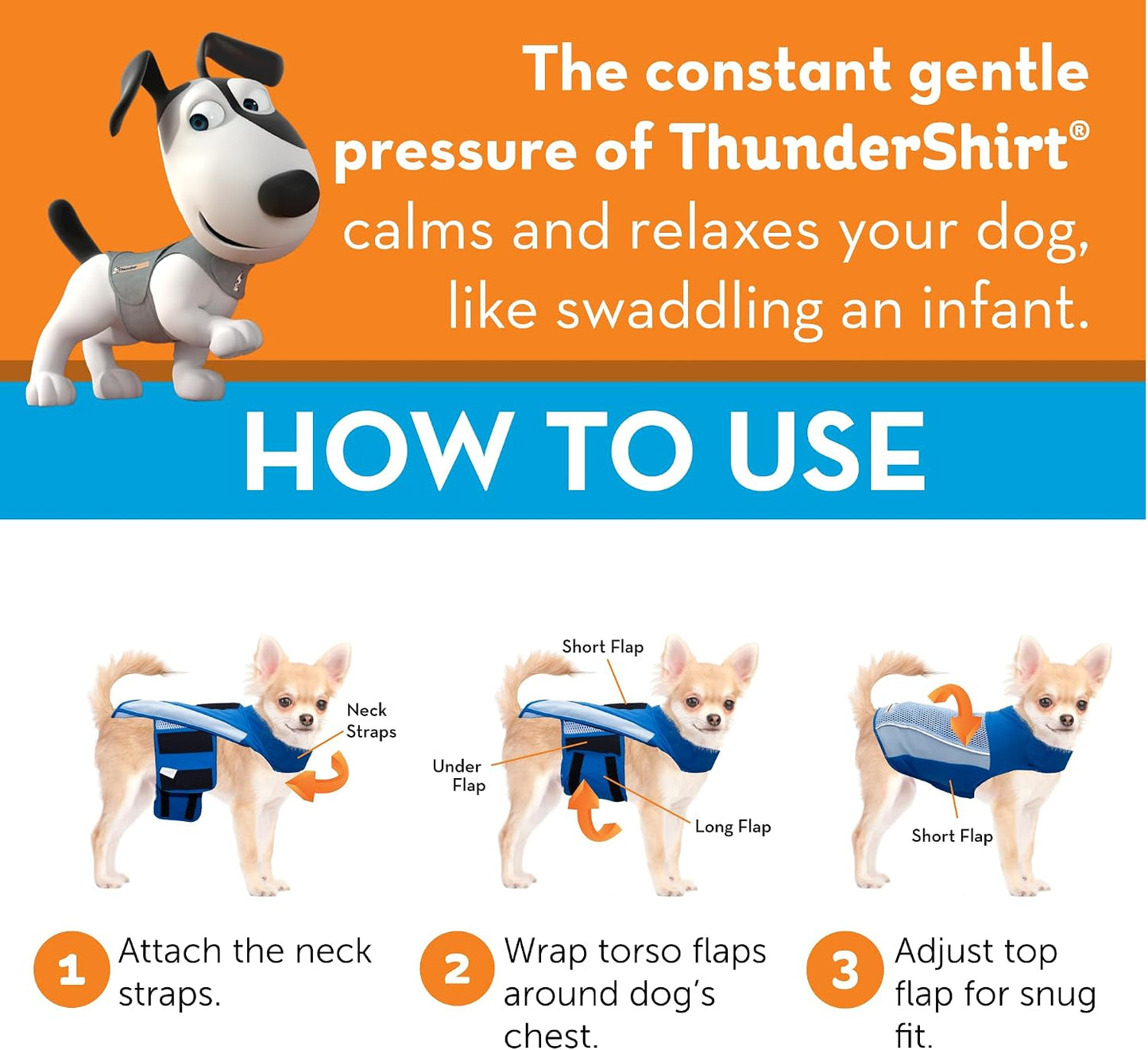 Authentic USA imported ThunderShirt calming vest for dogs in India