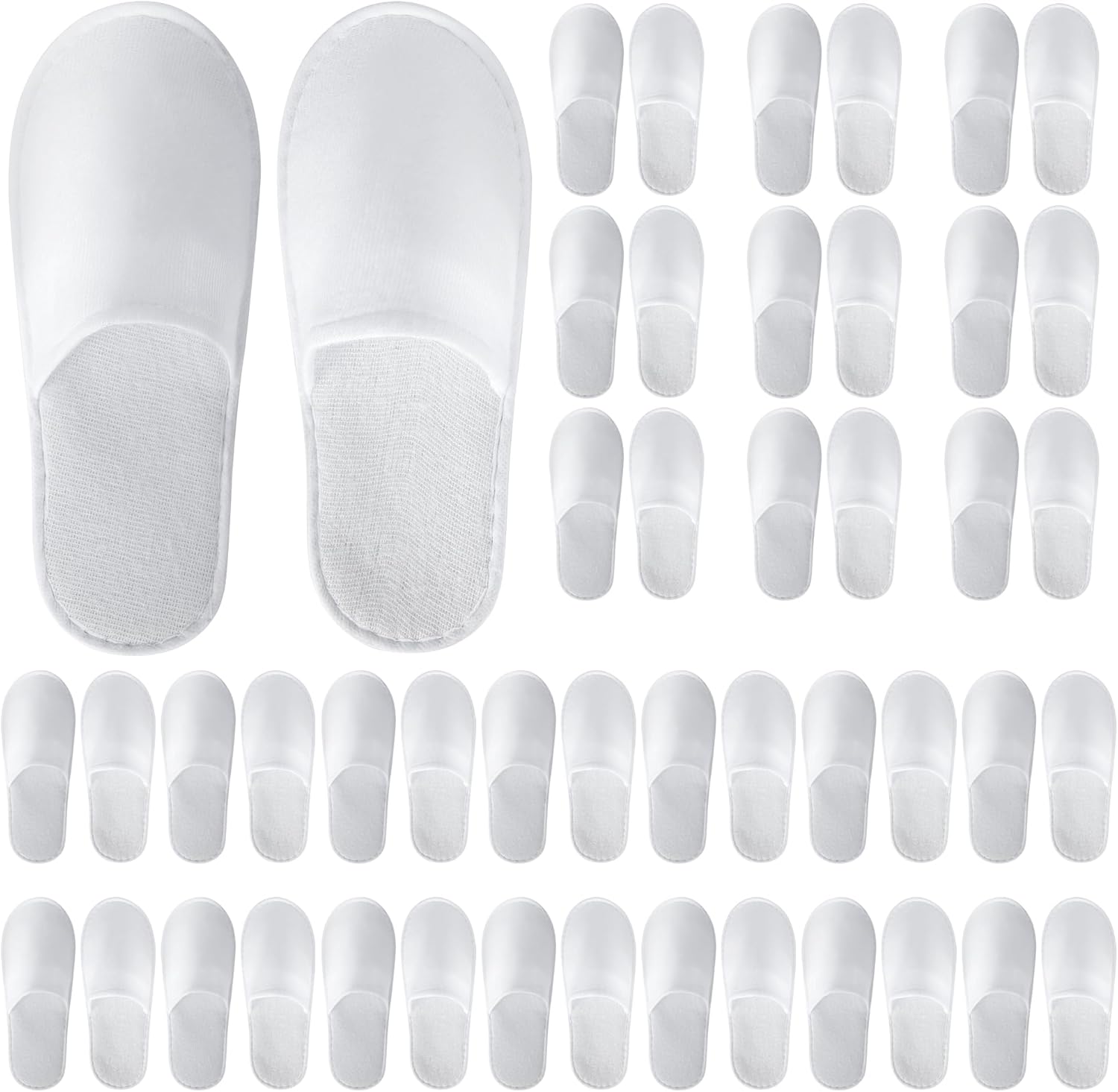 UrbanRoots 28 pairs disposable guest slippers front view
