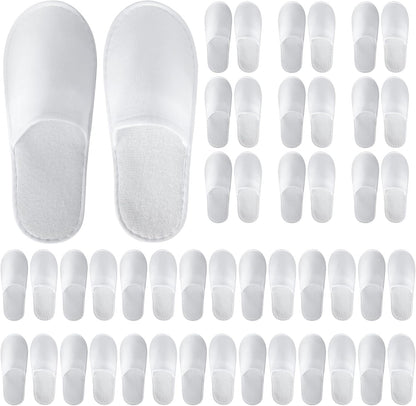 UrbanRoots 28 pairs disposable guest slippers front view