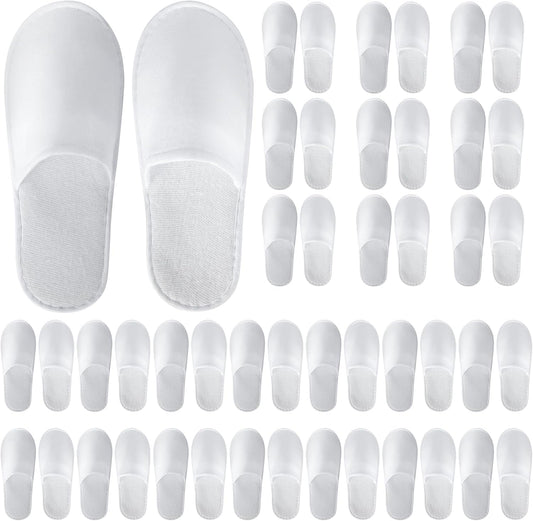 UrbanRoots 28 pairs disposable guest slippers front view
