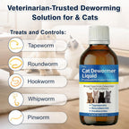 Poxo feline oral suspension worm treatment label details and ingredients