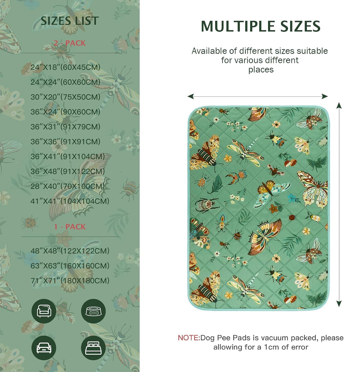 Non-slip backing detail on Ieuumler washable dog mat