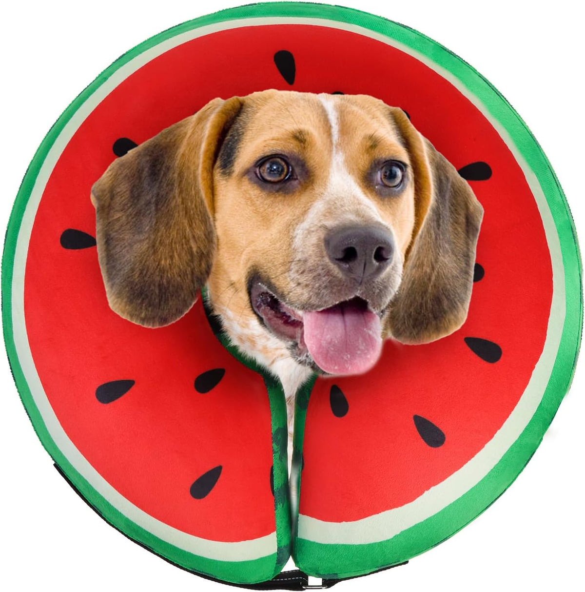 SCENEREAL Dog Cone Alternative After Surgery Pet Recovery Collar for Small Medium Large Dogs Cats, Adjustable Inflatable Donut to Prevent Licking, Black Suit Print E-Collars - Image 13