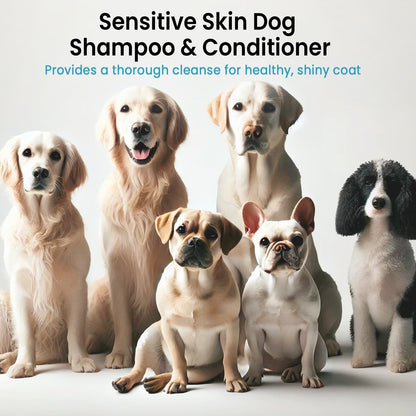 Alfie's Choice sulfate free dog grooming supplies for sensitive skin allergy relief.