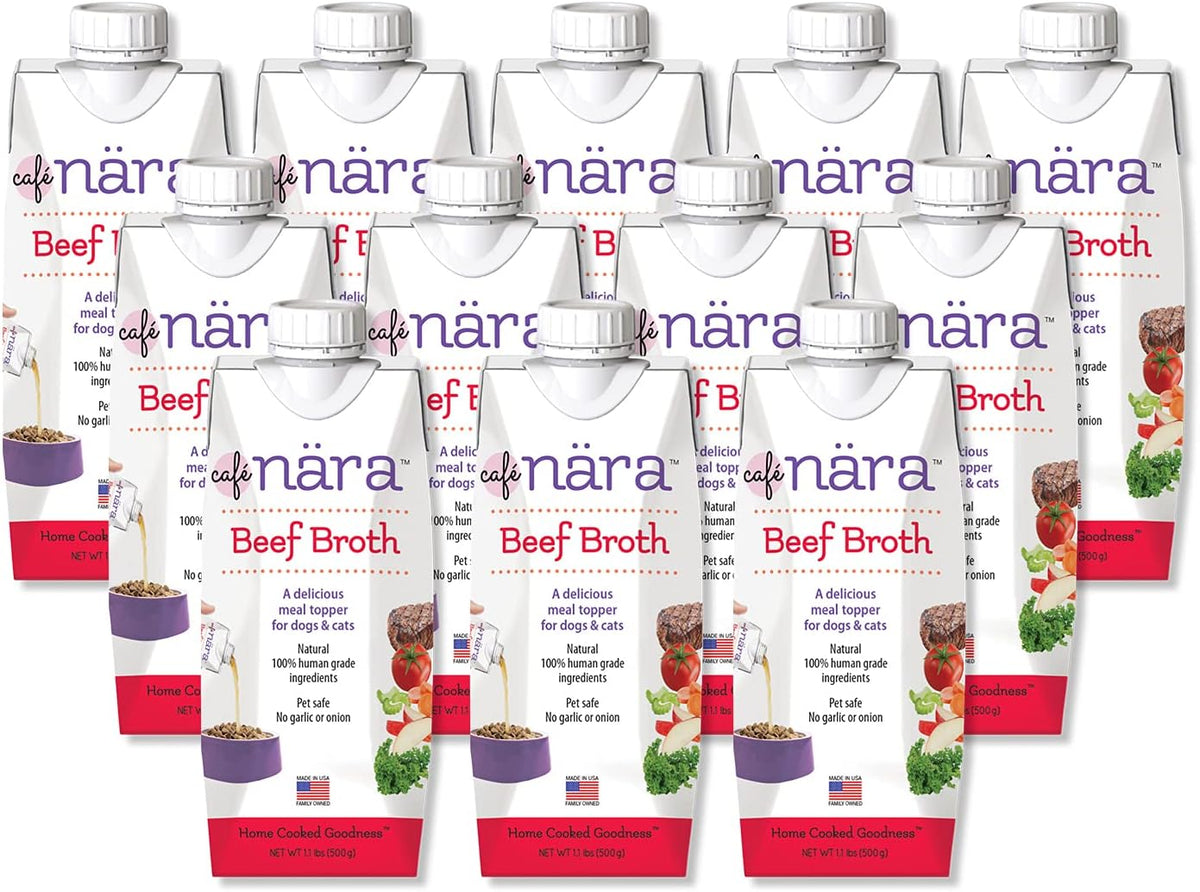 Caf Nara Grain-Free Beef Bone Broth Wet Food Topper for Dogs & Cats - 100% Natural, Healthy Hydration - 1.1 lbs (Pack of 6) - Image 11
